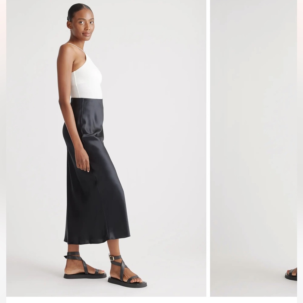 Quince Silk Maxi Slip Skirt - Picture 2 of 8
